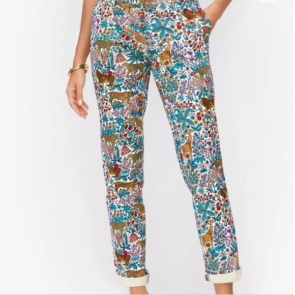 Talbots Relaxed Chino Ankle Length Tropical Safari Pants Women's Size 2 - Picture 3 of 7